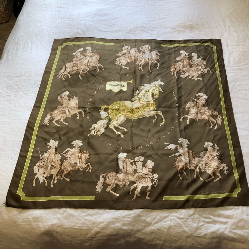Hermès Carousel Silk Scarf